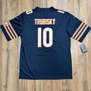 Nike Navy and Orange Men's Jersey